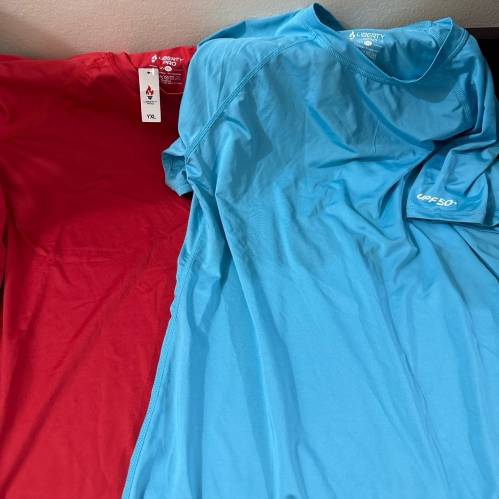 Liberty Pro Boys' UPF 50+ Rash Guard Short Sleeve Swim